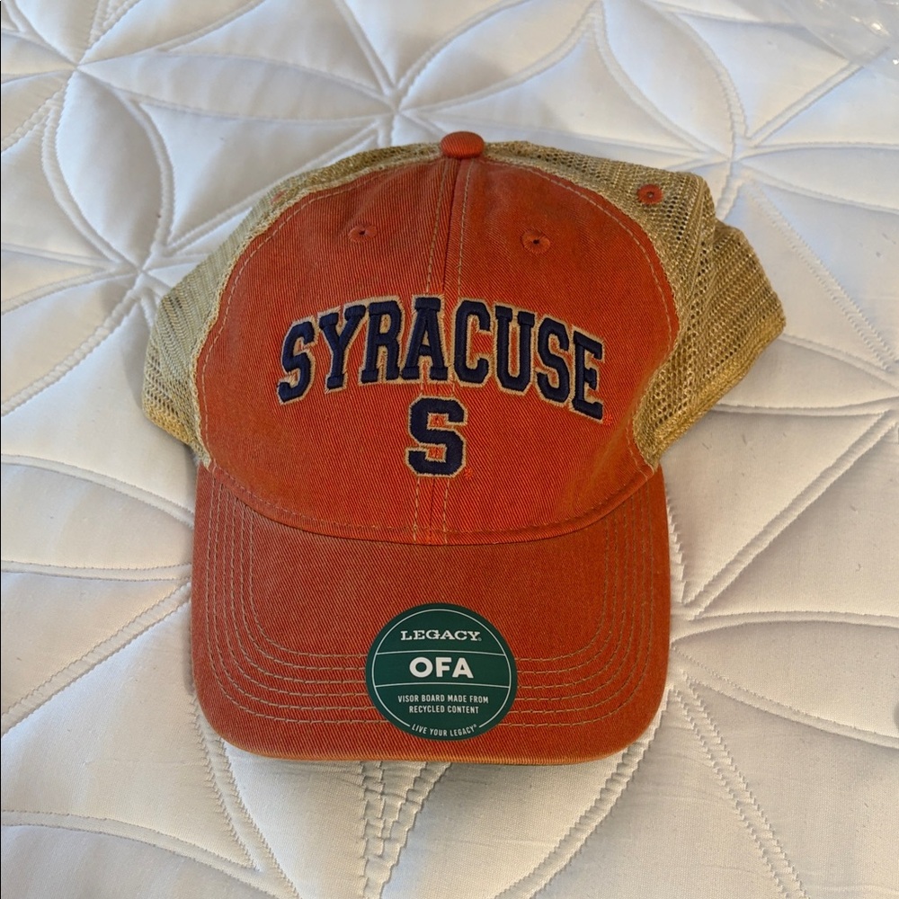 Legacy Orange and Beige Syracuse Trucker Hat
